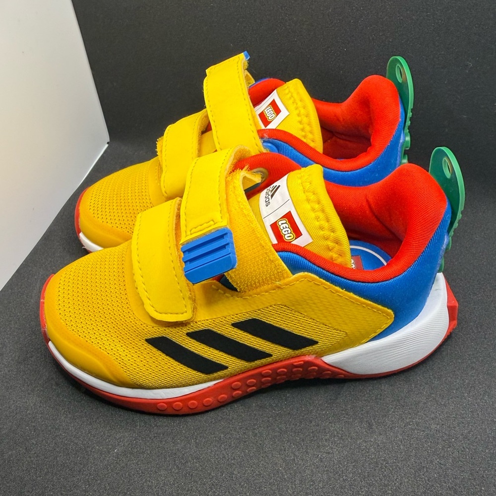 Adidas Lego Sport Kids Sneakers in Yellow, Blue, and Red